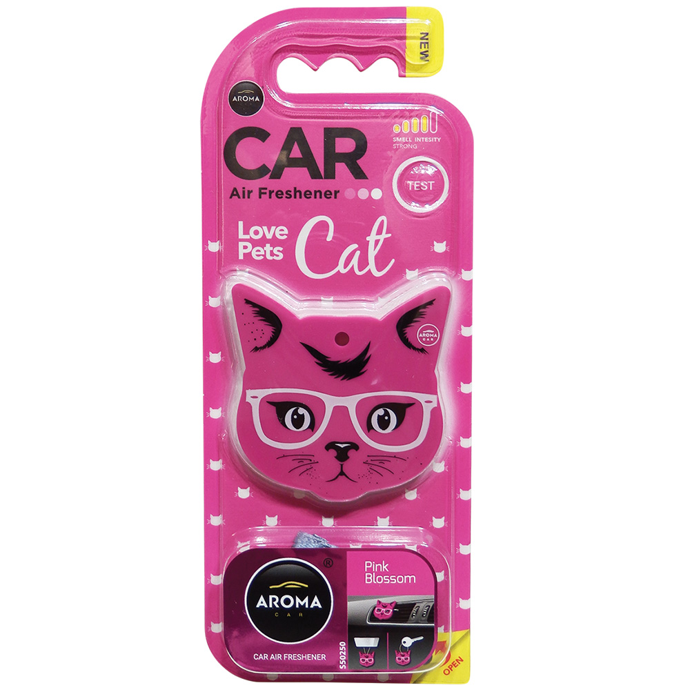 #92568 - Love Pets / Cat Air Freshener, 3-In-1, Pink Blossom Scent