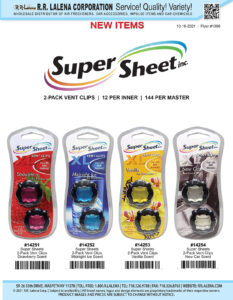 #1390 - Super Sheets 2-Pack Vent Clips Air Fresheners.