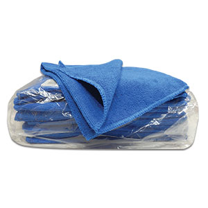 #02408 - Microfiber Glass Cleaning Towels. Size: 24" x 16". Sold per Piece or 12Pack.