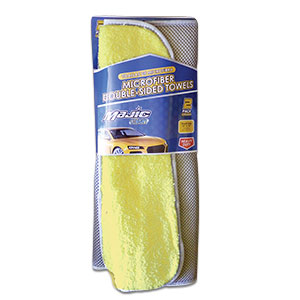 #02424 - Microfiber Heavy-Duty Double-Sided Towels. 2Pack. Size: 16" x 16"