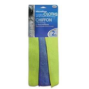 #03510 - Microfiber Cleaning Cloths,2Pack. 12" x 16"