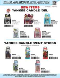 #1440c - Yankee Candle Gel & Sticks