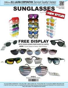 sunglasses and display